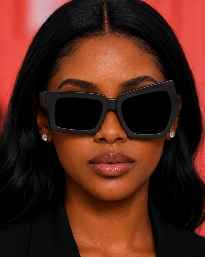 Distorted Sunglass Black