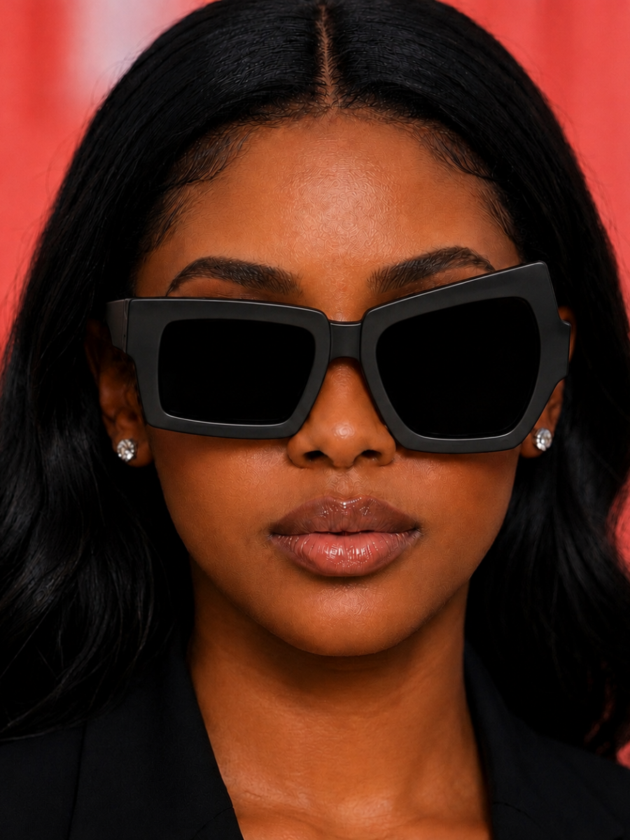 Distorted Sunglass Black