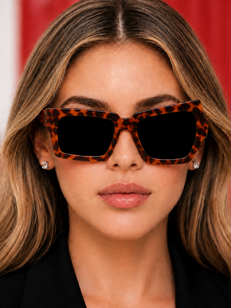 Distorted Sunglass Brown Tortoise
