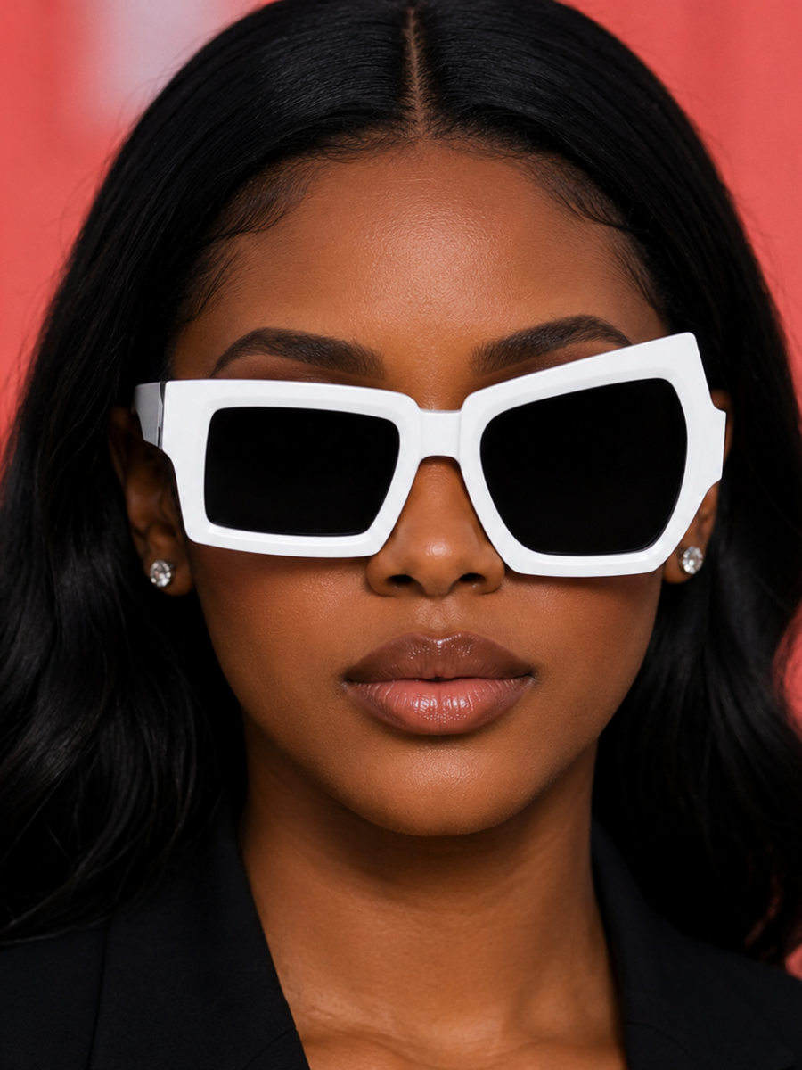 Distorted Sunglass White